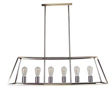 Reuten Steel 6 Light Linear Pendant
